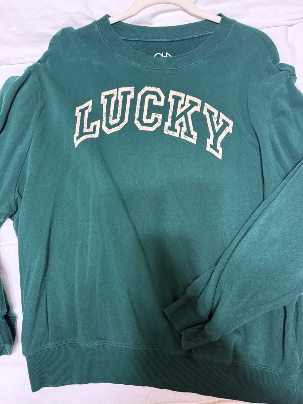 SO Dark Green Graphic Crewneck Sweatshirt